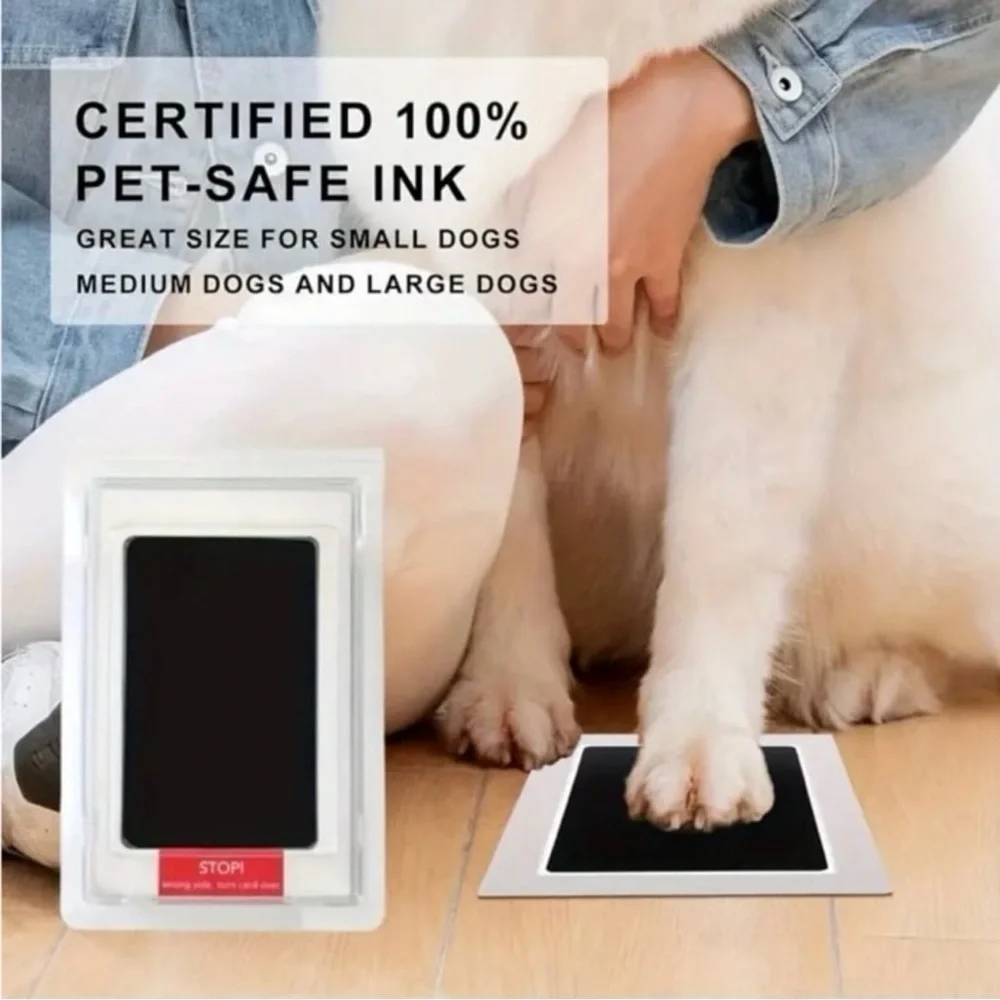 Finger/Pawprint Kit With Ink Pad and Paper Impression Sheets New in Packaging